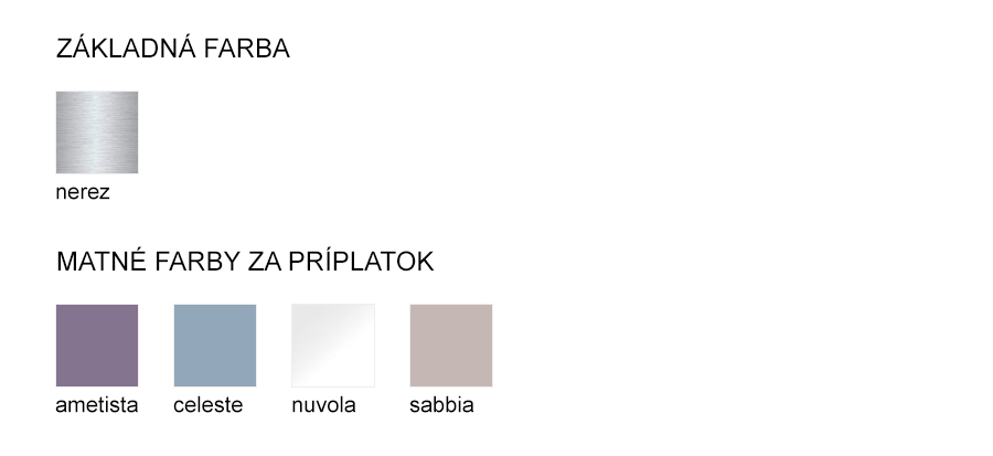 farby rámu k digestoru GENESI, Verticale, š 90 cm farby rámu k digestoru GENESI, Verticale, š 90 cm